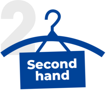 ateranvanda Steg 2 i avfallstrappan är att återanvända plast genom att köpa produkter second hand